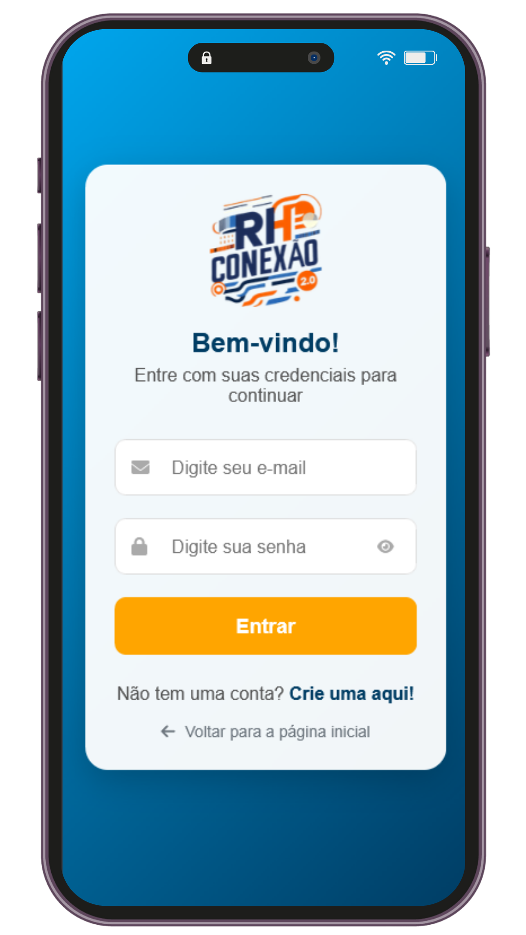 Tela de busca de vagas na plataforma RH Conexão